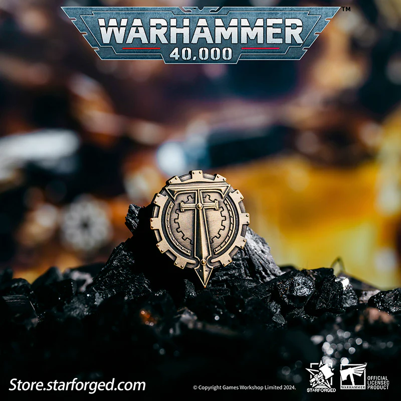 Starforged Warhammer 40K Chapter Icon Grey Knight  Death Watch Space Wolves Pin Badge Men's Accessories - Image 4
