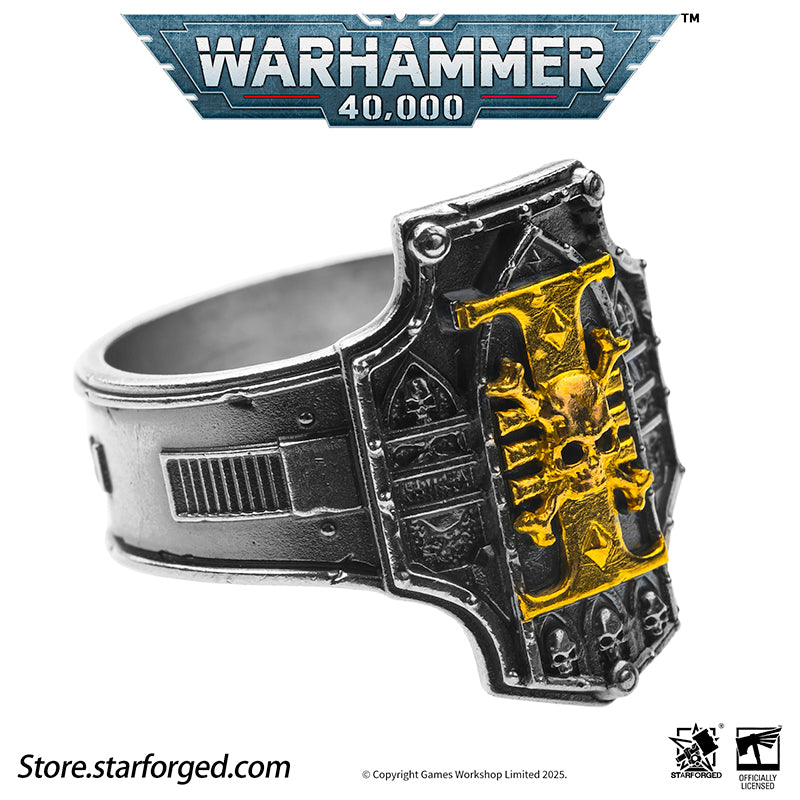 Starforged Warhammer 40K Creed of Ordo Xenos Deathwatch Silver Ring Accessories Jewelry - Image 15
