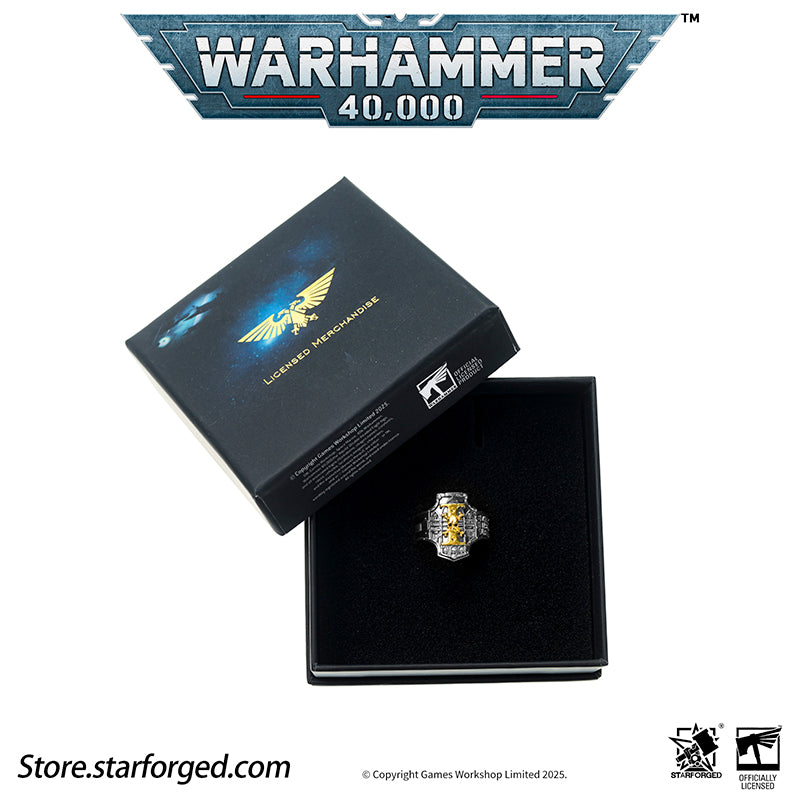 Starforged Warhammer 40K Creed of Ordo Xenos Deathwatch Silver Ring Accessories Jewelry - Image 19
