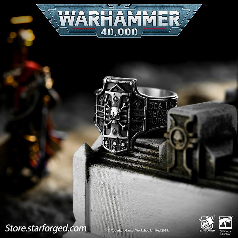 Starforged Warhammer 40K Creed of Ordo Xenos Deathwatch Silver Ring Accessories Jewelry - Image 5