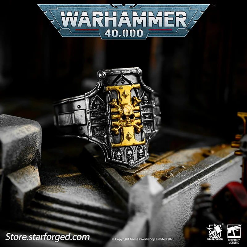 Starforged Warhammer 40K Creed of Ordo Xenos Deathwatch Silver Ring Accessories Jewelry - Image 6