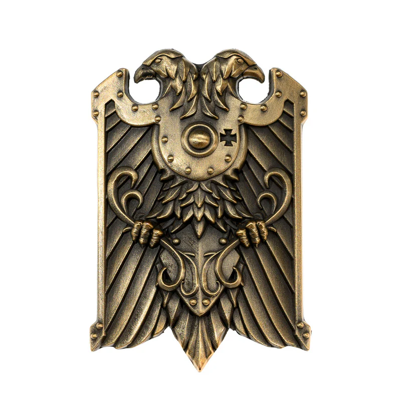 Starforged Warhammer 40K Custodes Sword & Shield Emperor of Mankind Adeptus Custode Men's Accessories Keychain Brooch - Image 17