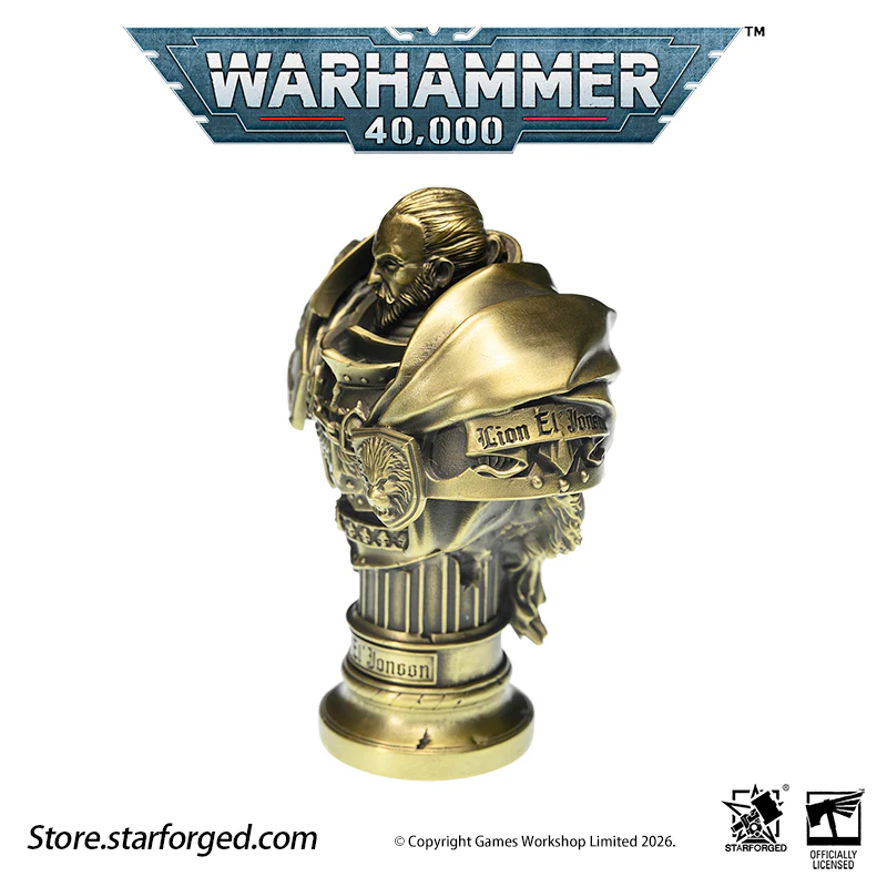 Starforged Warhammer 40K Dark Angel Lion El'Jonson Bronze Bust Seal Wax & Coin Set Other - Image 16