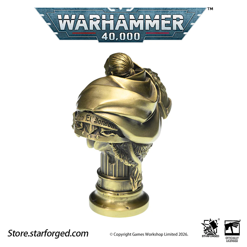 Starforged Warhammer 40K Dark Angel Lion El'Jonson Bronze Bust Seal Wax & Coin Set Other - Image 17