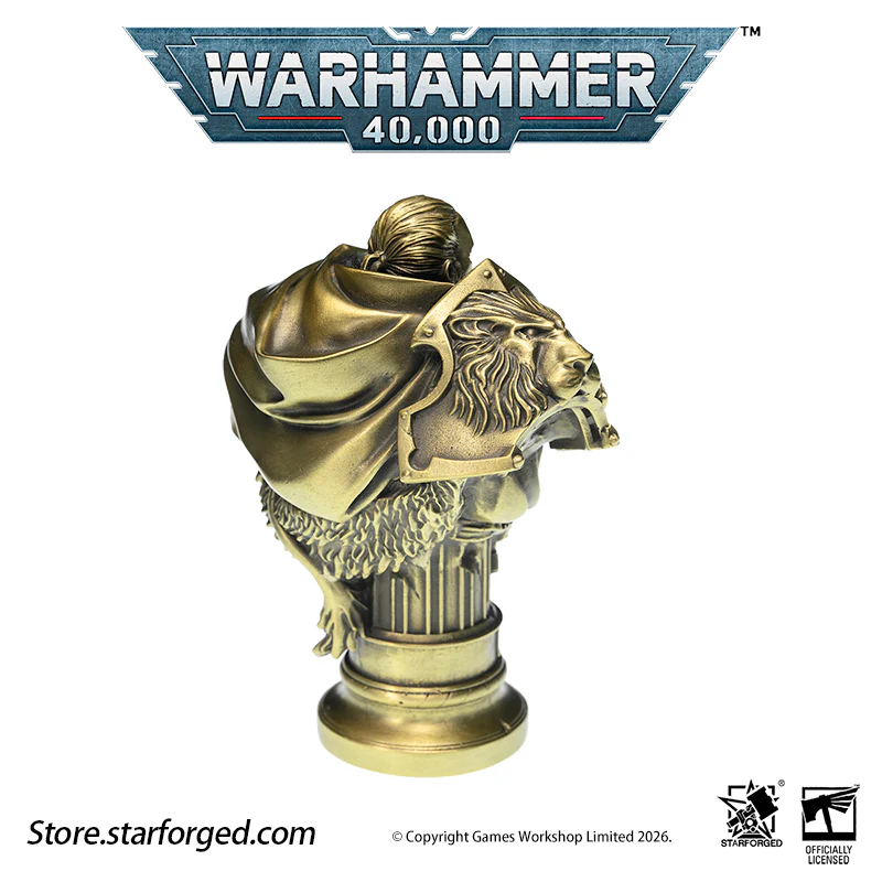 Starforged Warhammer 40K Dark Angel Lion El'Jonson Bronze Bust Seal Wax & Coin Set Other - Image 19