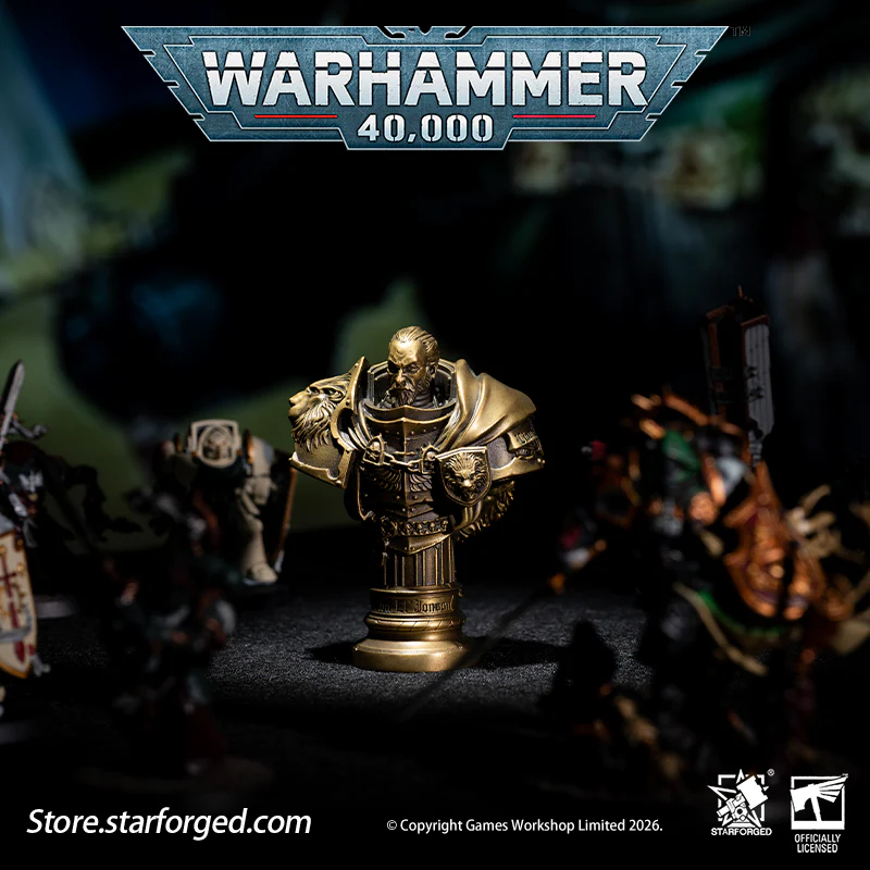 Starforged Warhammer 40K Dark Angel Lion El'Jonson Bronze Bust Seal Wax & Coin Set Other - Image 4