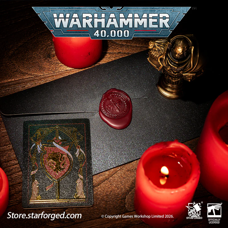 Starforged Warhammer 40K Dark Angel Lion El'Jonson Bronze Bust Seal Wax & Coin Set Other - Image 7
