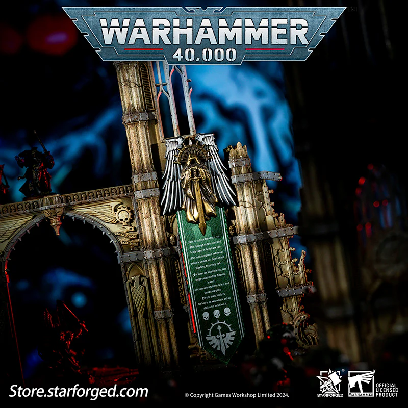 Starforged Warhammer 40K Dark Angels Seal of Duty Emble of Inner Circle Brooch - Image 11