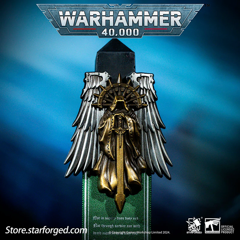 Starforged Warhammer 40K Dark Angels Seal of Duty Emble of Inner Circle Brooch - Image 12