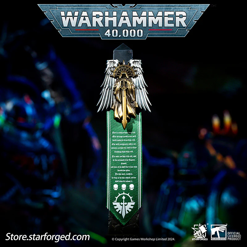 Starforged Warhammer 40K Dark Angels Seal of Duty Emble of Inner Circle Brooch - Image 13