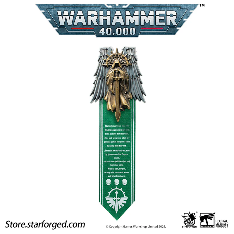 Starforged Warhammer 40K Dark Angels Seal of Duty Emble of Inner Circle Brooch - Image 7