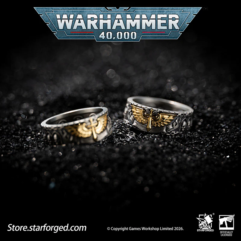 Starforged Warhammer 40K Dark Angels Space Marines Sons of Caliban Ring Accessories Game Merchandise Warhammer Gifts Fashion Accessories