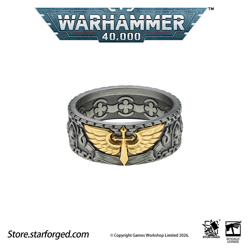 Starforged Warhammer 40K Dark Angels Space Marines Sons of Caliban Ring Accessories Game Merchandise Warhammer Gifts Fashion Accessories - Image 10