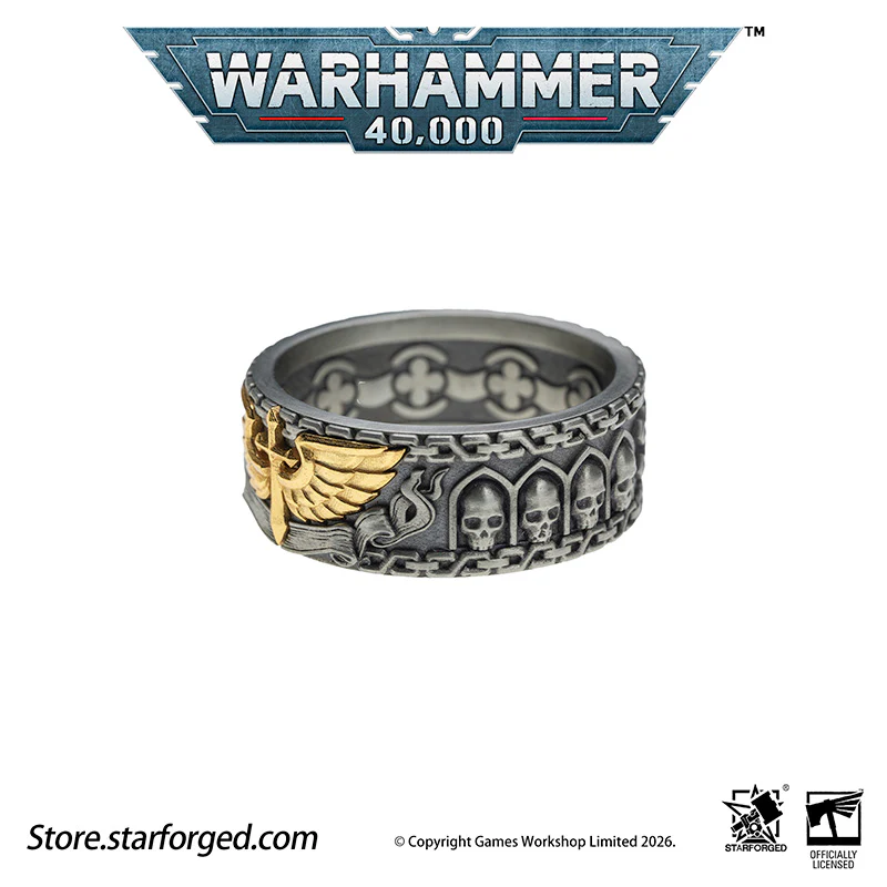 Starforged Warhammer 40K Dark Angels Space Marines Sons of Caliban Ring Accessories Game Merchandise Warhammer Gifts Fashion Accessories - Image 11
