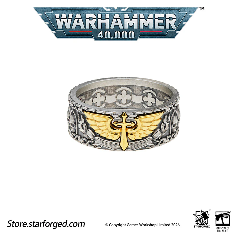Starforged Warhammer 40K Dark Angels Space Marines Sons of Caliban Ring Accessories Game Merchandise Warhammer Gifts Fashion Accessories - Image 13