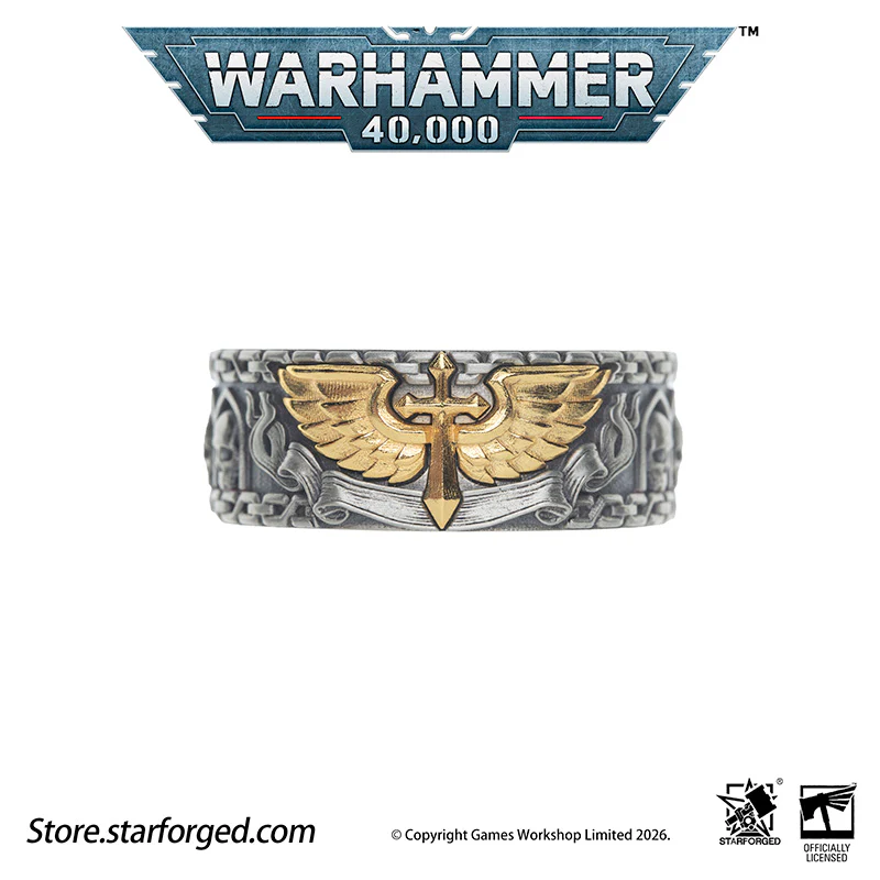 Starforged Warhammer 40K Dark Angels Space Marines Sons of Caliban Ring Accessories Game Merchandise Warhammer Gifts Fashion Accessories - Image 16