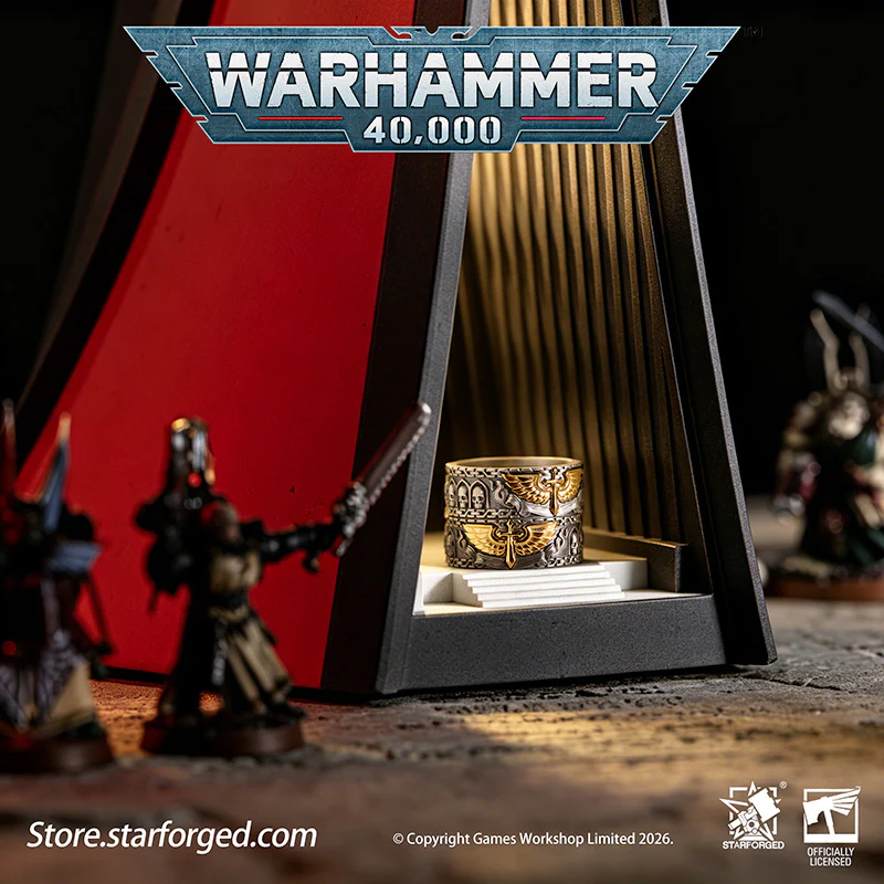 Starforged Warhammer 40K Dark Angels Space Marines Sons of Caliban Ring Accessories Game Merchandise Warhammer Gifts Fashion Accessories - Image 3