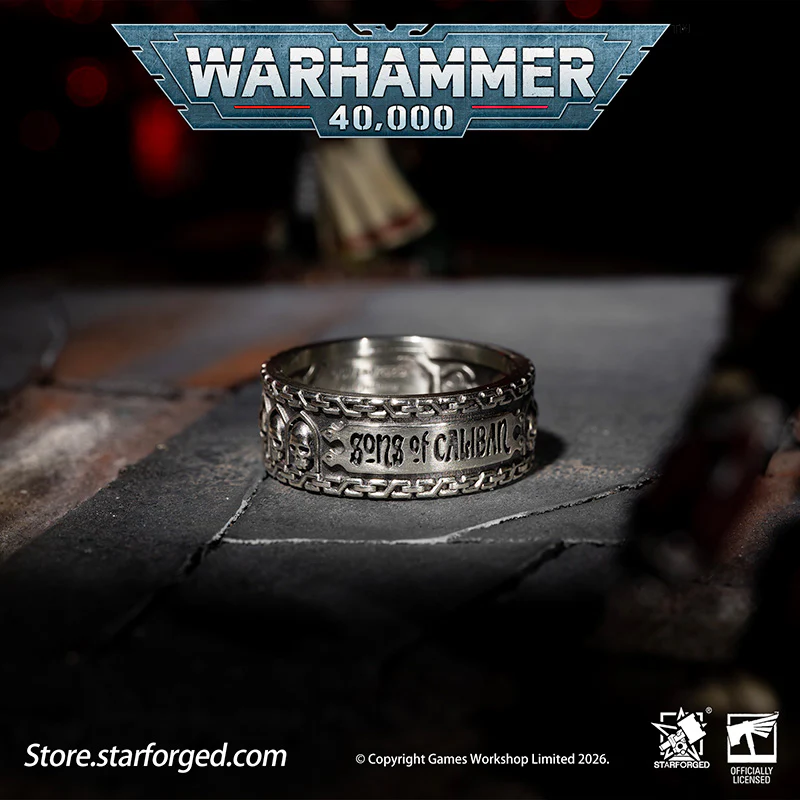 Starforged Warhammer 40K Dark Angels Space Marines Sons of Caliban Ring Accessories Game Merchandise Warhammer Gifts Fashion Accessories - Image 4