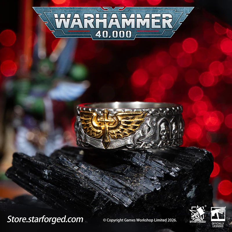 Starforged Warhammer 40K Dark Angels Space Marines Sons of Caliban Ring Accessories Game Merchandise Warhammer Gifts Fashion Accessories - Image 5