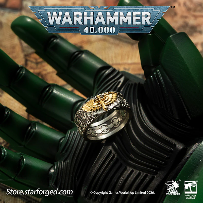 Starforged Warhammer 40K Dark Angels Space Marines Sons of Caliban Ring Accessories Game Merchandise Warhammer Gifts Fashion Accessories - Image 6
