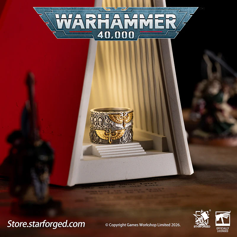 Starforged Warhammer 40K Dark Angels Space Marines Sons of Caliban Ring Accessories Game Merchandise Warhammer Gifts Fashion Accessories - Image 7