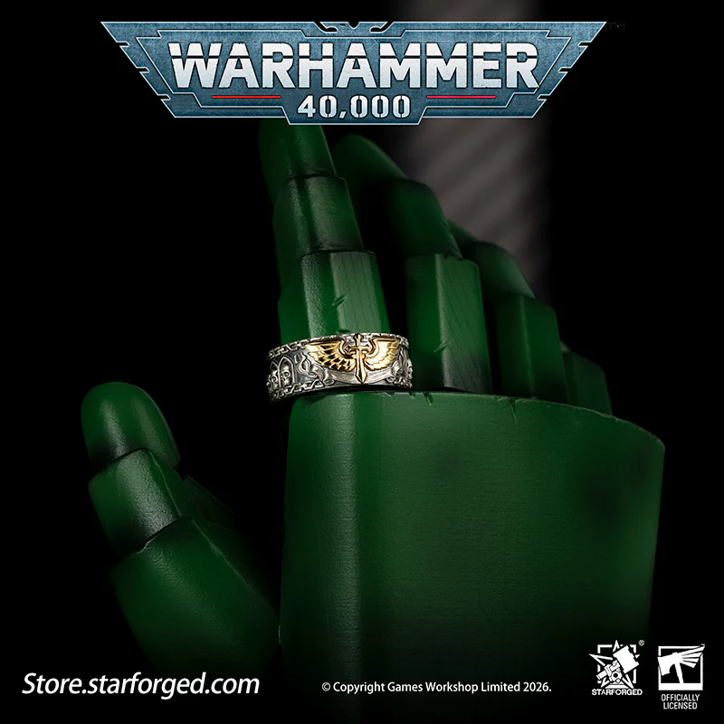 Starforged Warhammer 40K Dark Angels Space Marines Sons of Caliban Ring Accessories Game Merchandise Warhammer Gifts Fashion Accessories - Image 8