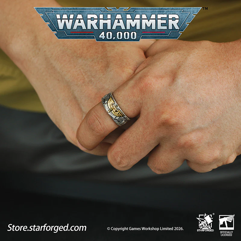 Starforged Warhammer 40K Dark Angels Space Marines Sons of Caliban Ring Accessories Game Merchandise Warhammer Gifts Fashion Accessories - Image 9