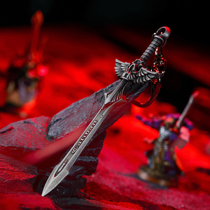 Starforged Warhammer 40K Dark Angels Sword of Caliban 2023 New Men's Keychain Christmas Gift Boyfriend - Image 5