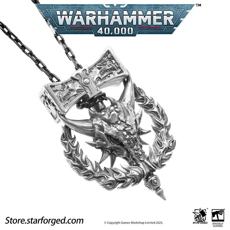 Starforged Warhammer 40K Dawnbringer Salamanders Necklace Pendant Men's Jewelry Birthday Gift - Image 12