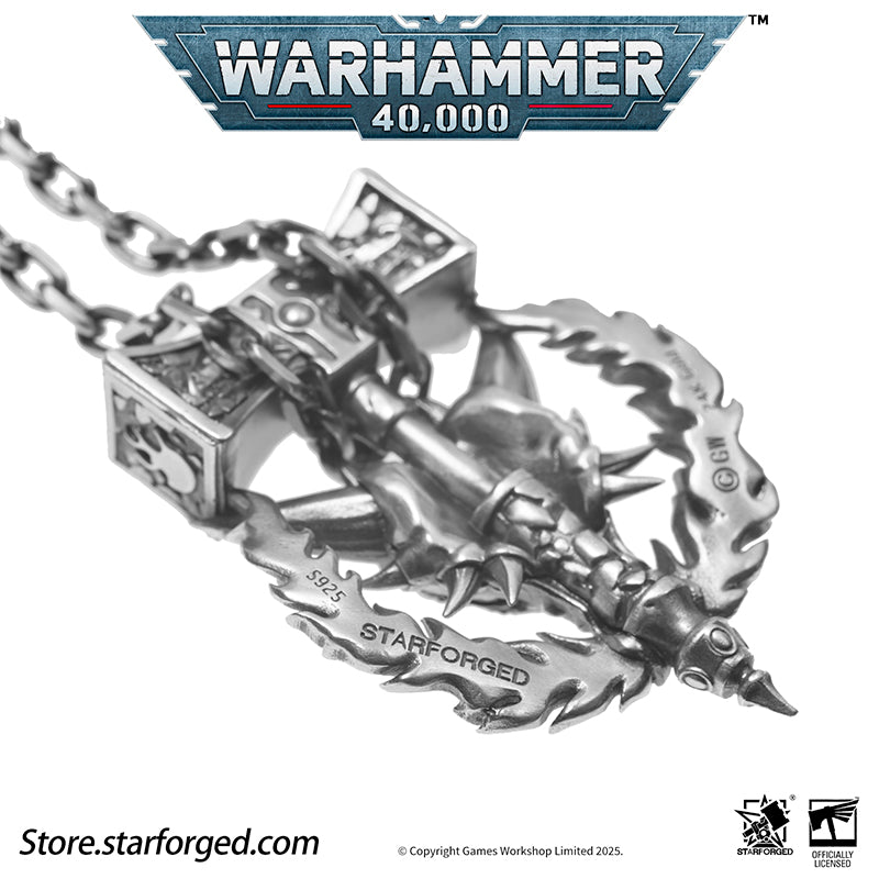 Starforged Warhammer 40K Dawnbringer Salamanders Necklace Pendant Men's Jewelry Birthday Gift - Image 14