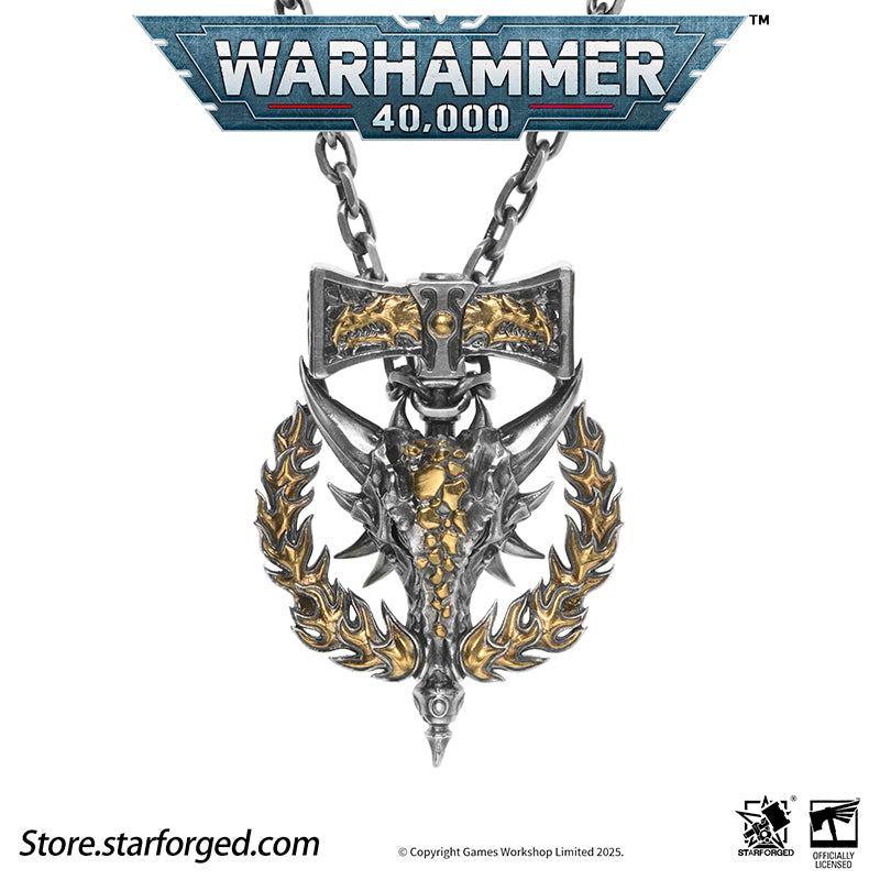 Starforged Warhammer 40K Dawnbringer Salamanders Necklace Pendant Men's Jewelry Birthday Gift - Image 16