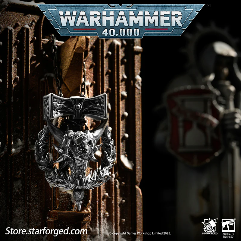 Starforged Warhammer 40K Dawnbringer Salamanders Necklace Pendant Men's Jewelry Birthday Gift - Image 4