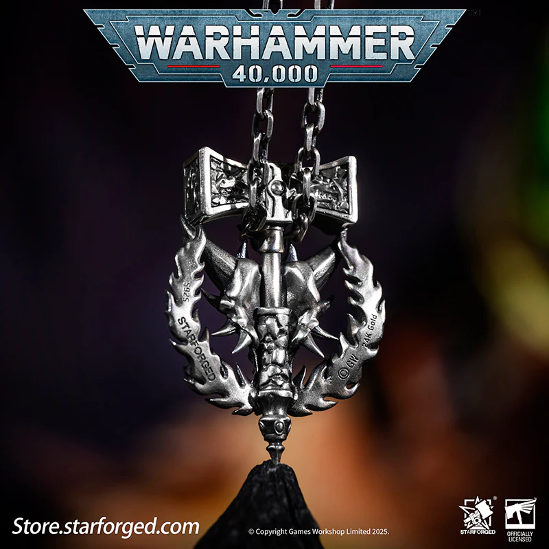 Starforged Warhammer 40K Dawnbringer Salamanders Necklace Pendant Men's Jewelry Birthday Gift - Image 7