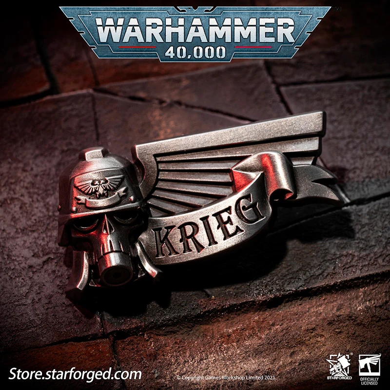 Starforged Warhammer 40K Death Korps of Krieg Pin DKK Commemorative Badge