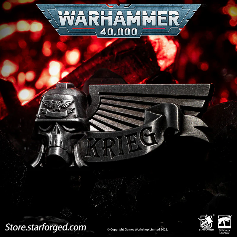 Starforged Warhammer 40K Death Korps of Krieg Pin DKK Commemorative Badge - Image 2