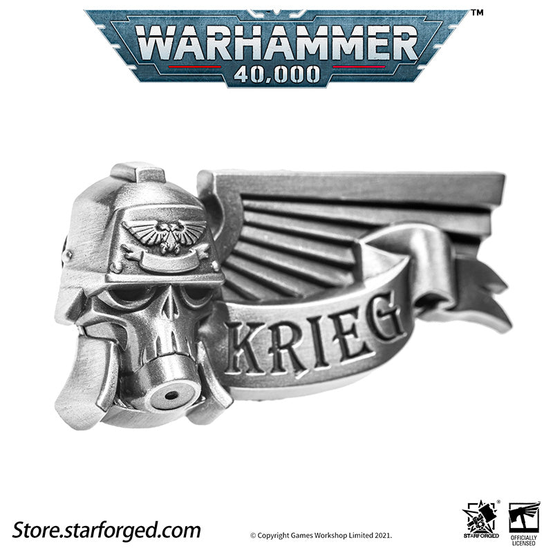 Starforged Warhammer 40K Death Korps of Krieg Pin DKK Commemorative Badge - Image 6