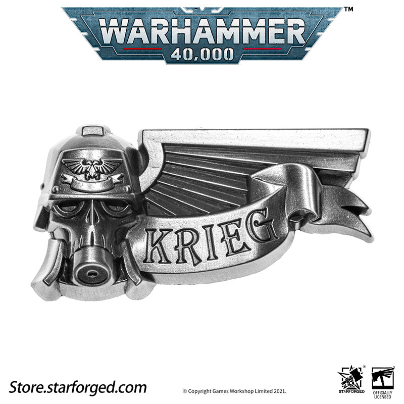Starforged Warhammer 40K Death Korps of Krieg Pin DKK Commemorative Badge - Image 7