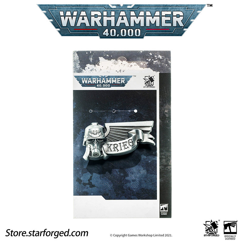 Starforged Warhammer 40K Death Korps of Krieg Pin DKK Commemorative Badge - Image 9