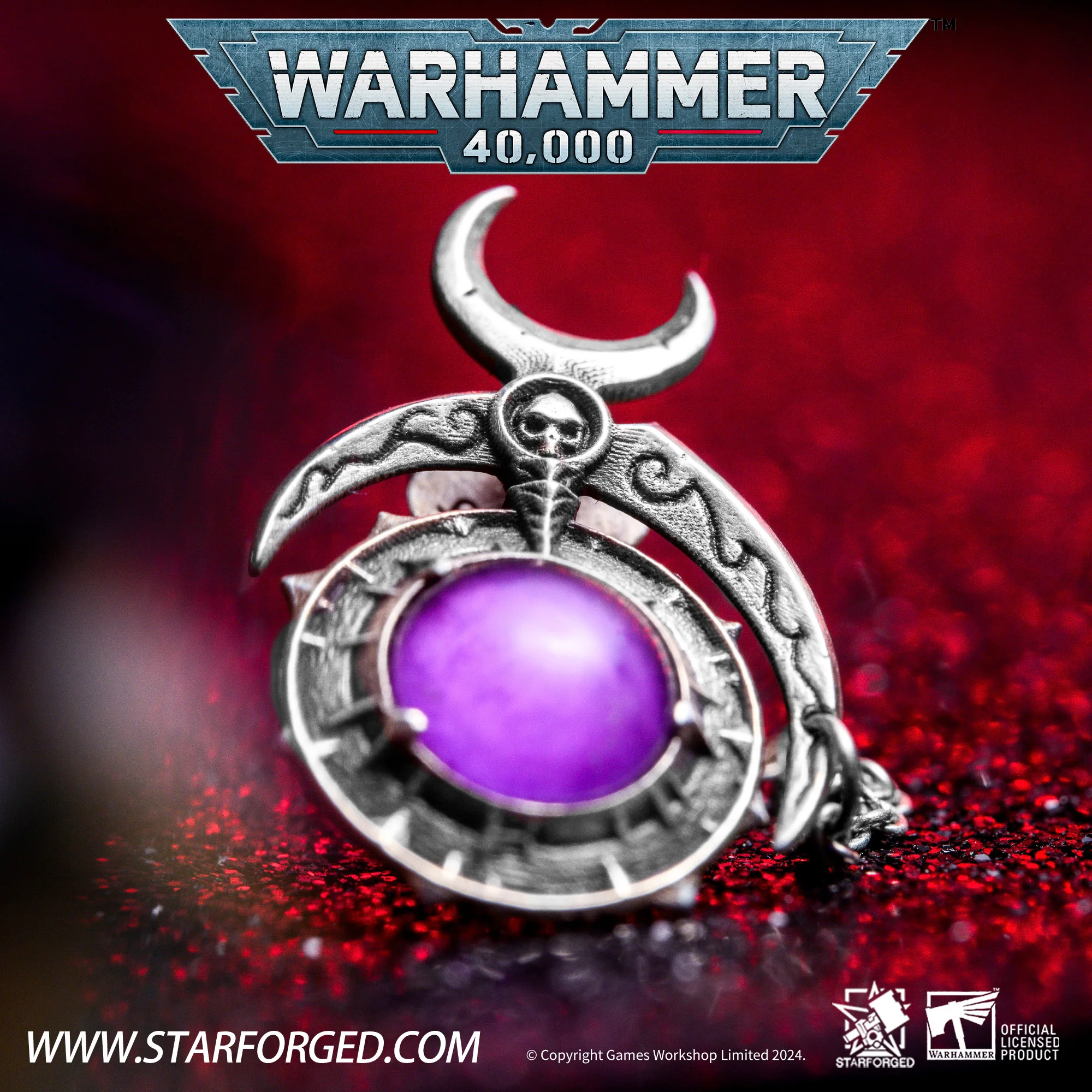 Starforged Warhammer 40K Fane of Slaanesh Earring Chaos Space Marine Men‘s Jewelry Accessories - Image 10
