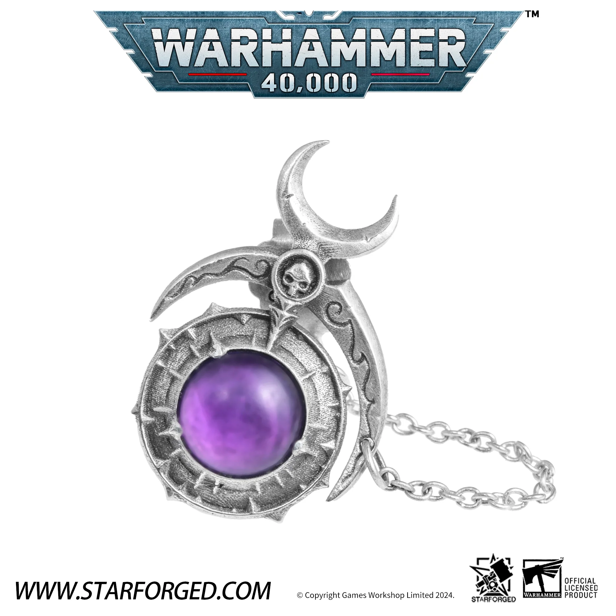 Starforged Warhammer 40K Fane of Slaanesh Earring Chaos Space Marine Men‘s Jewelry Accessories - Image 8