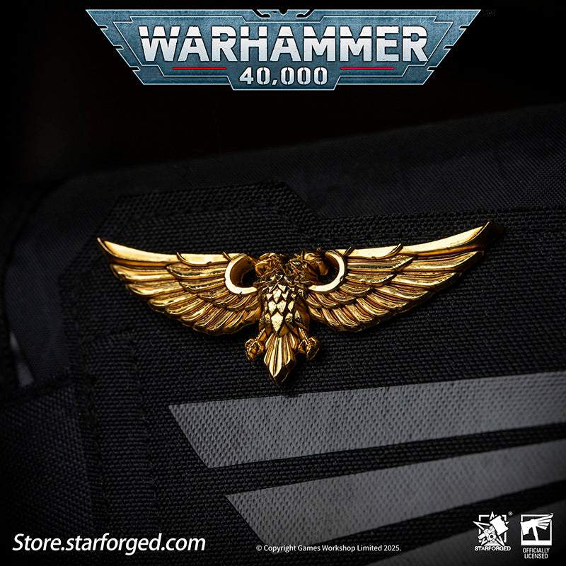 Starforged Warhammer 40K Imperial Aquila of Sanctuary / Wings of Astra Militarum Brooch Accessories Pin Badge - Image 10