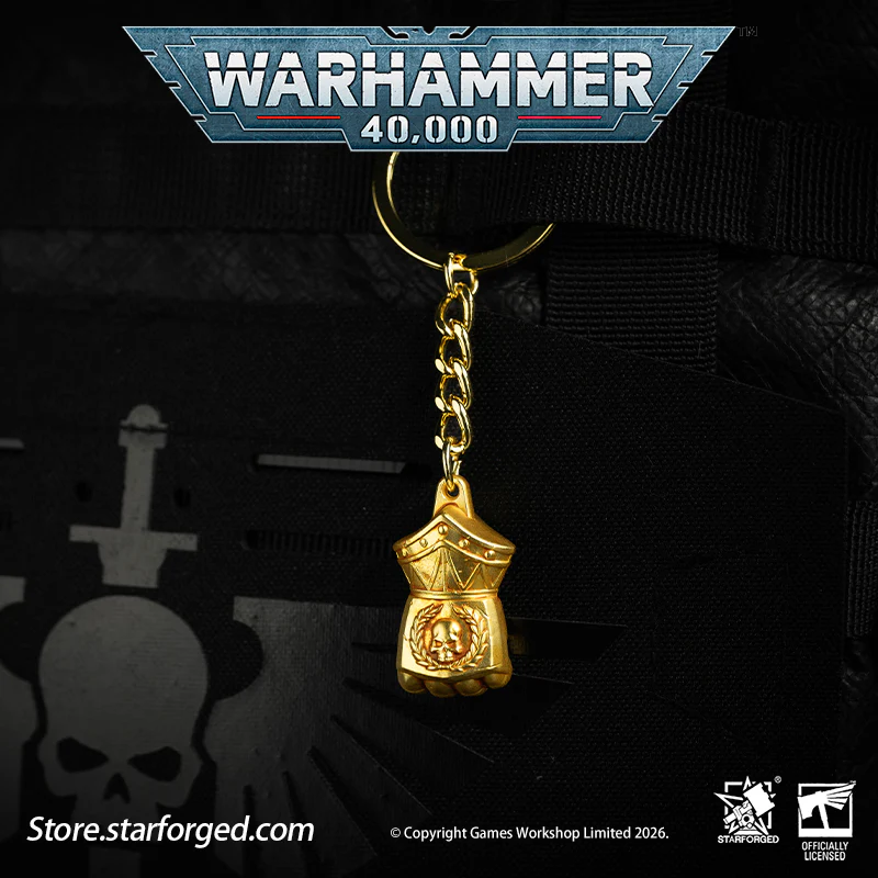 Starforged Warhammer 40K Imperial Fists Fist of Dorn Keychain - Image 10