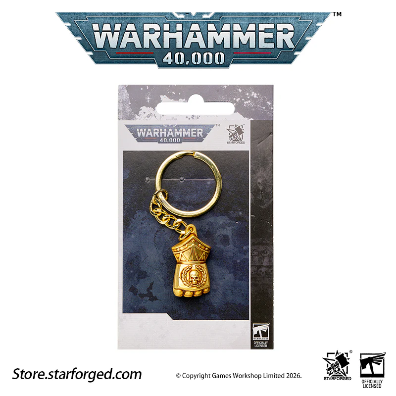 Starforged Warhammer 40K Imperial Fists Fist of Dorn Keychain - Image 19