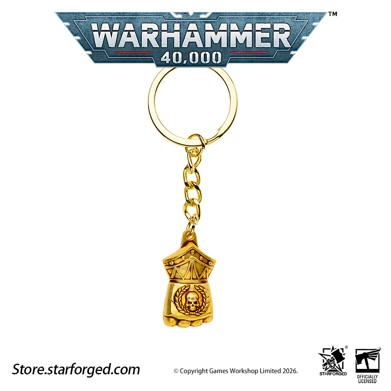 Starforged Warhammer 40K Imperial Fists Fist of Dorn Keychain - Image 20