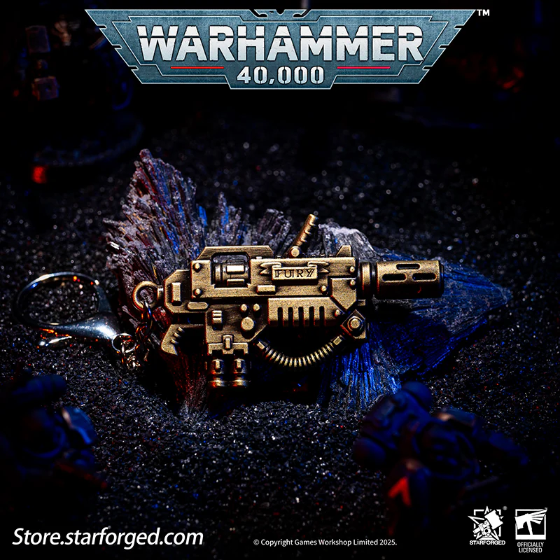 Starforged Warhammer 40K Imperium of Man Eradicator's Melta Gun Keychain Men's Jewelry Accessories - Image 2