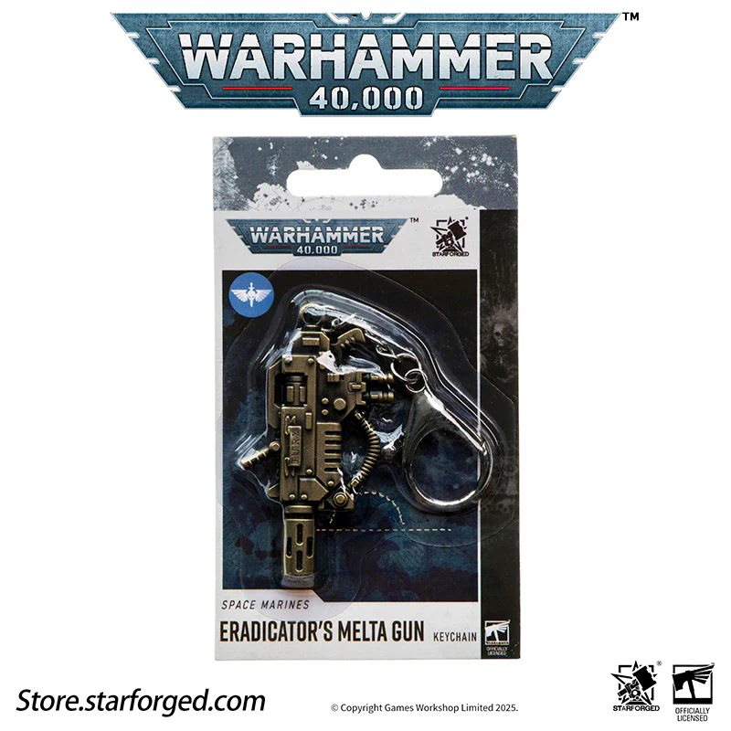 Starforged Warhammer 40K Imperium of Man Eradicator's Melta Gun Keychain Men's Jewelry Accessories - Image 3