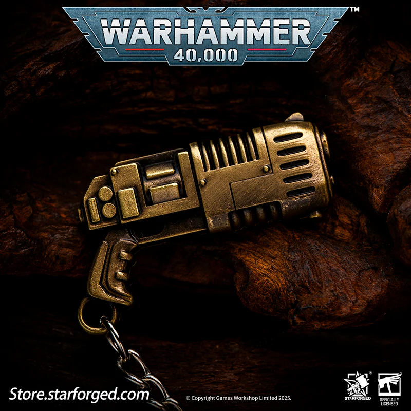 Starforged Warhammer 40K Imperium of Man Mephiston's Plasma Pistol Keychain Men's Jewelry Accessories - Image 3
