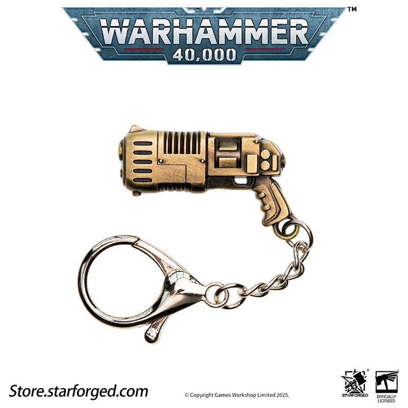 Starforged Warhammer 40K Imperium of Man Mephiston's Plasma Pistol Keychain Men's Jewelry Accessories - Image 4