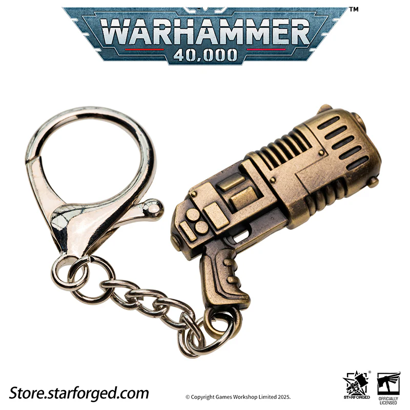 Starforged Warhammer 40K Imperium of Man Mephiston's Plasma Pistol Keychain Men's Jewelry Accessories - Image 6
