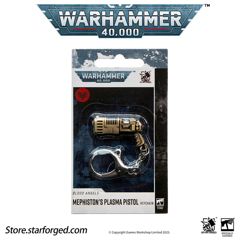 Starforged Warhammer 40K Imperium of Man Mephiston's Plasma Pistol Keychain Men's Jewelry Accessories - Image 7